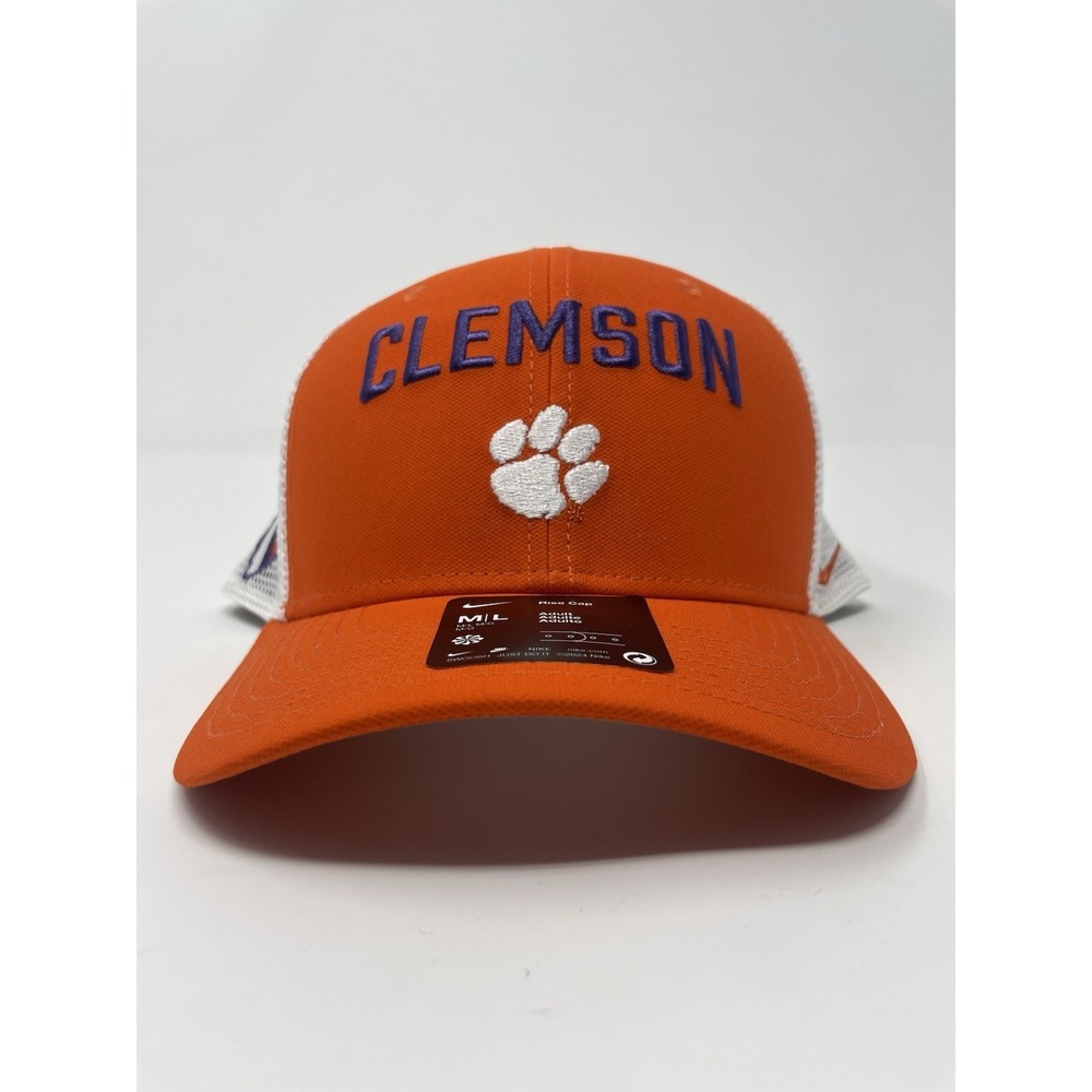 Nike Clemson Tigers Snapback‎ Hat Orange Purple White Rise Trucker Cap New